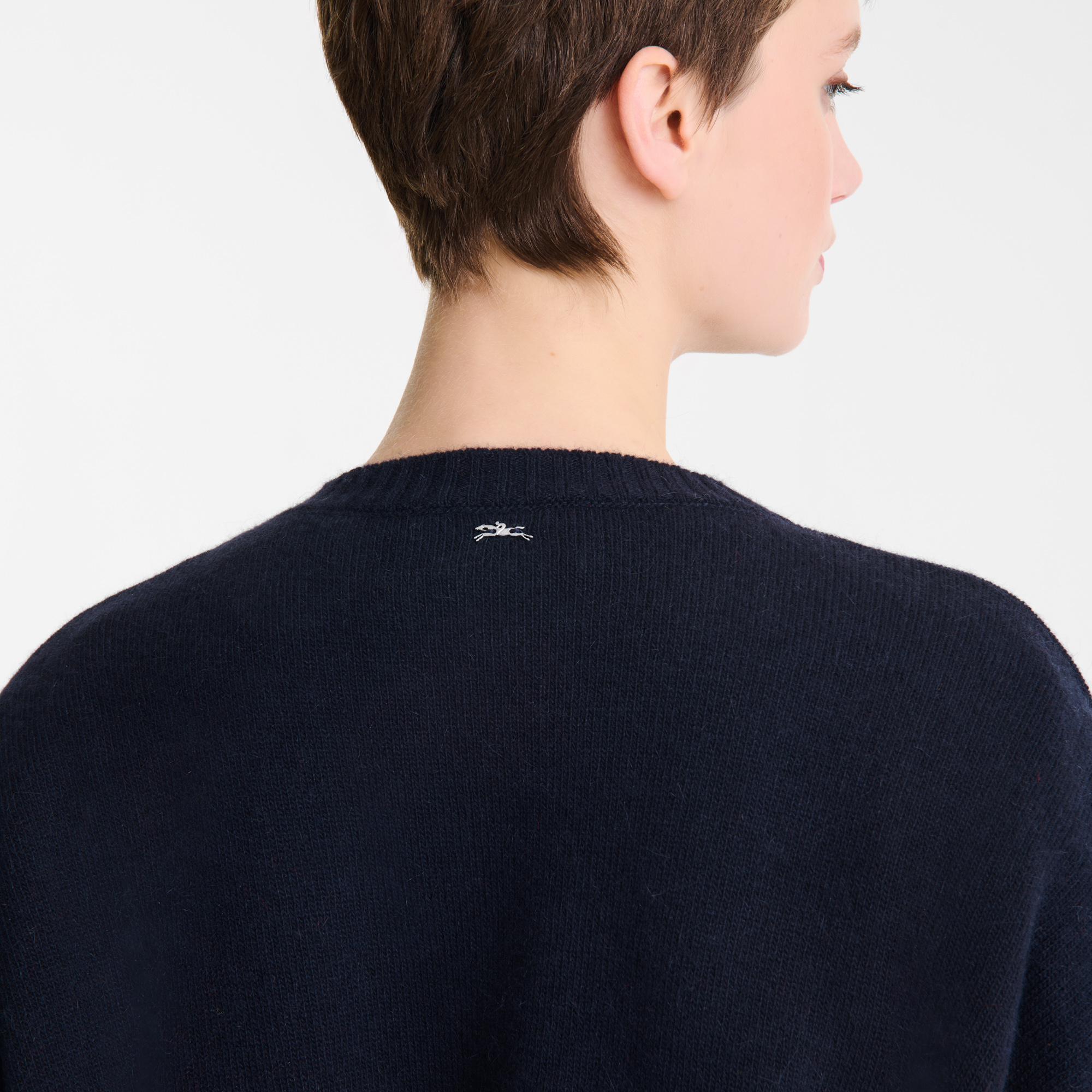 Pull, Marine - Vue 5 de
5 - agrandir le zoom null Pull, Marine