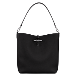 Le Roseau M Hobo bag , Black - Leather