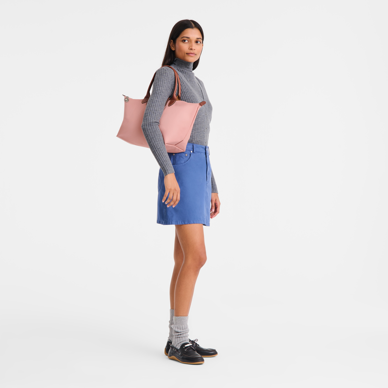 Le Pliage Original Bolso con asa superior L , Tela - T&eacute; rosa  - Vista 2 de 8