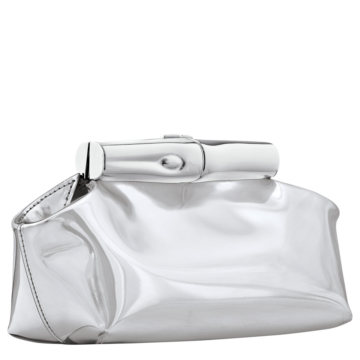 Женская сумка Longchamp Le Roseau S Pouch 10391HJY, цвет: Серебряный — фото 3