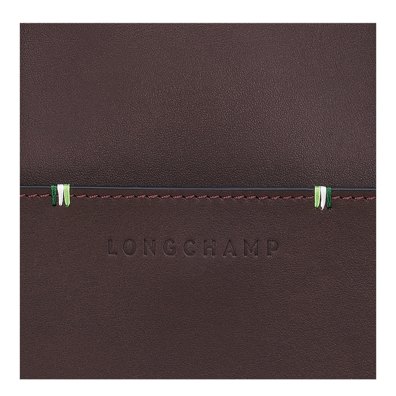 Porte-documents M Longchamp sur Seine , Cuir - Moka  - Vue 5 de 5