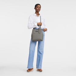 Roseau M Crossbody bag , Turtledove - Leather