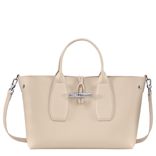 Roseau M Handbag , Paper - Leather - View 5 of  7