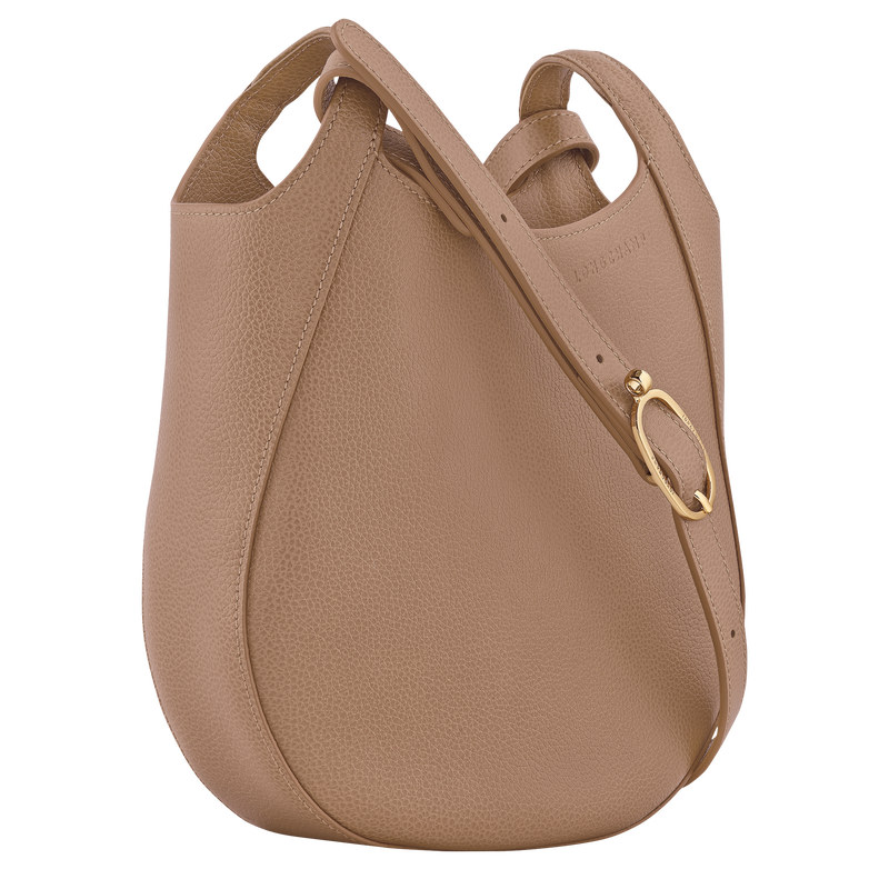 Le Foulonné S Crossbody bag , Biscuit - Leather  - View 3 of  6