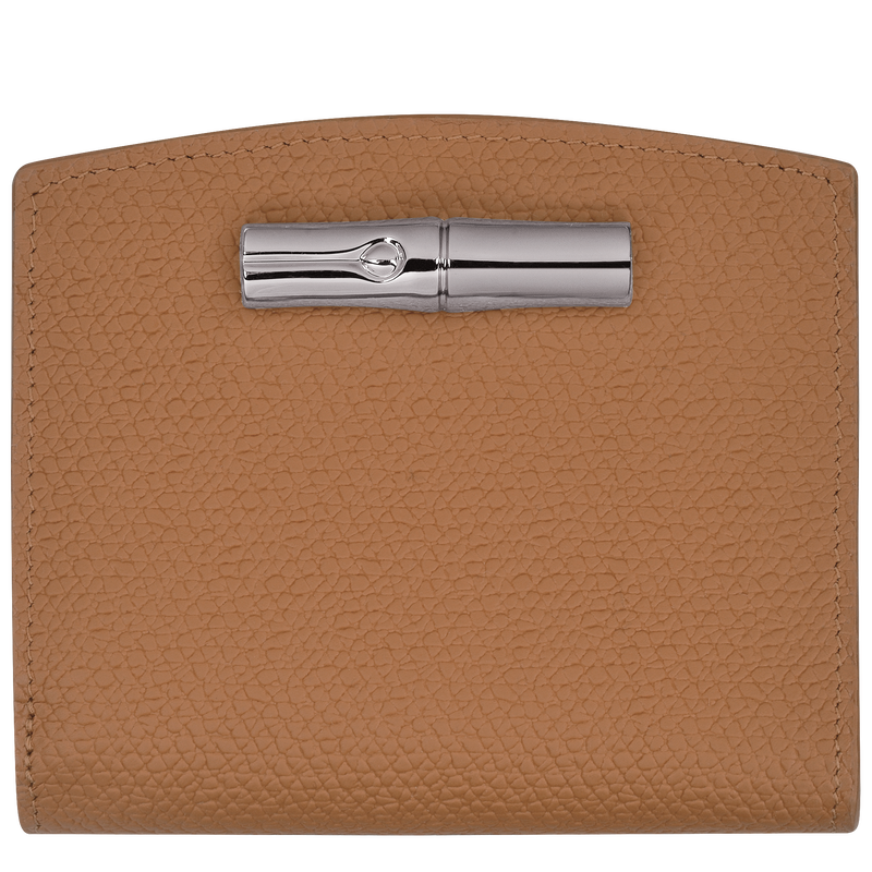 Brieftasche im Kompaktformat Le Roseau , Leder - Naturel  - Ansicht 1 von 4