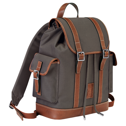 Rucksack Boxford , Recyceltes Canvas - Braun - Ansicht 3 von 4