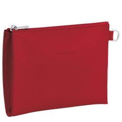 Le Foulonné Pouch , Red - Leather