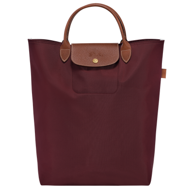 Le Pliage Original M Tote bag , Burgundy - Canvas
