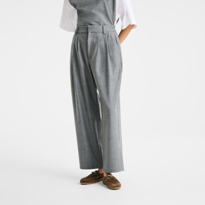 Pantalon , Flanelle - Gris