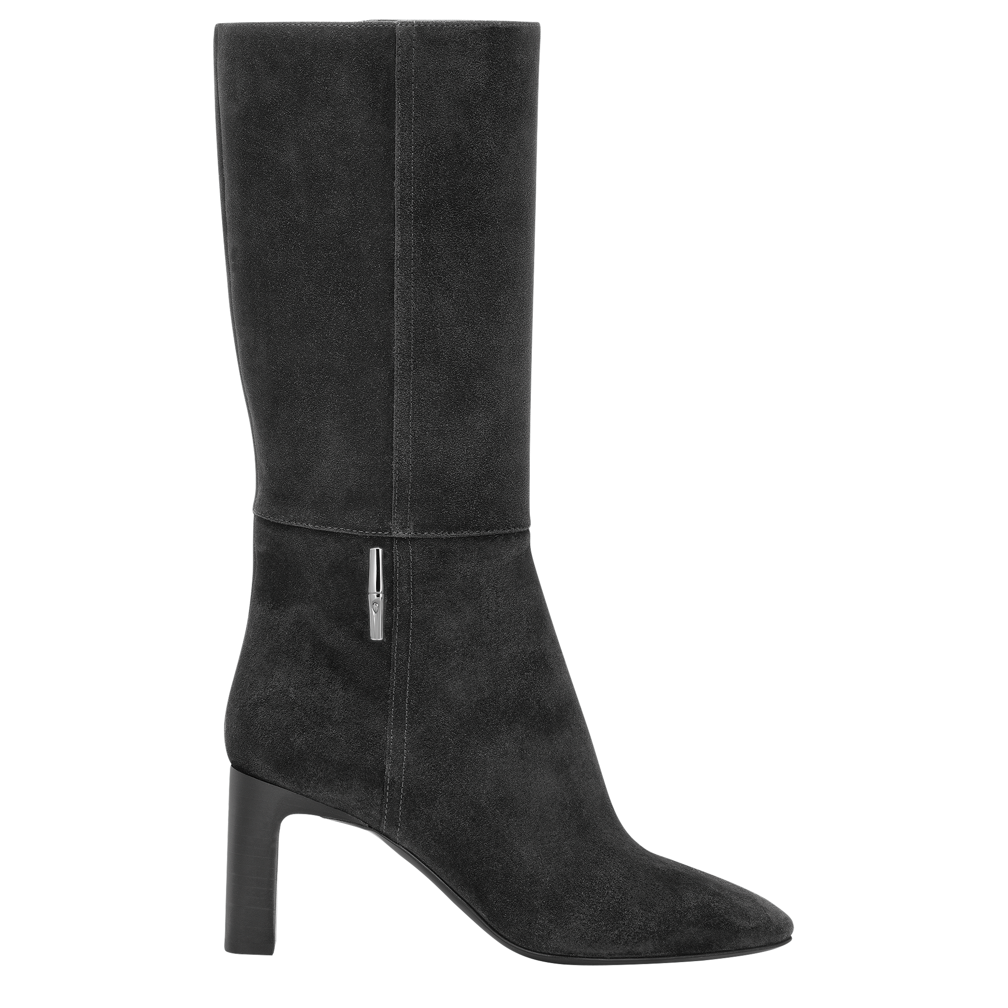 Botte noir talon transparent hot sale
