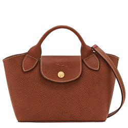 Épure XS Tote bag , Brown - Leather