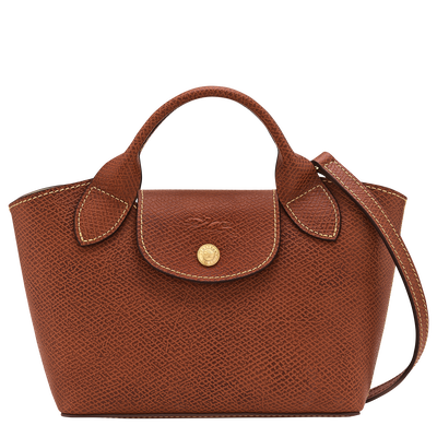 Épure Shopper XS , Bruin - Leder