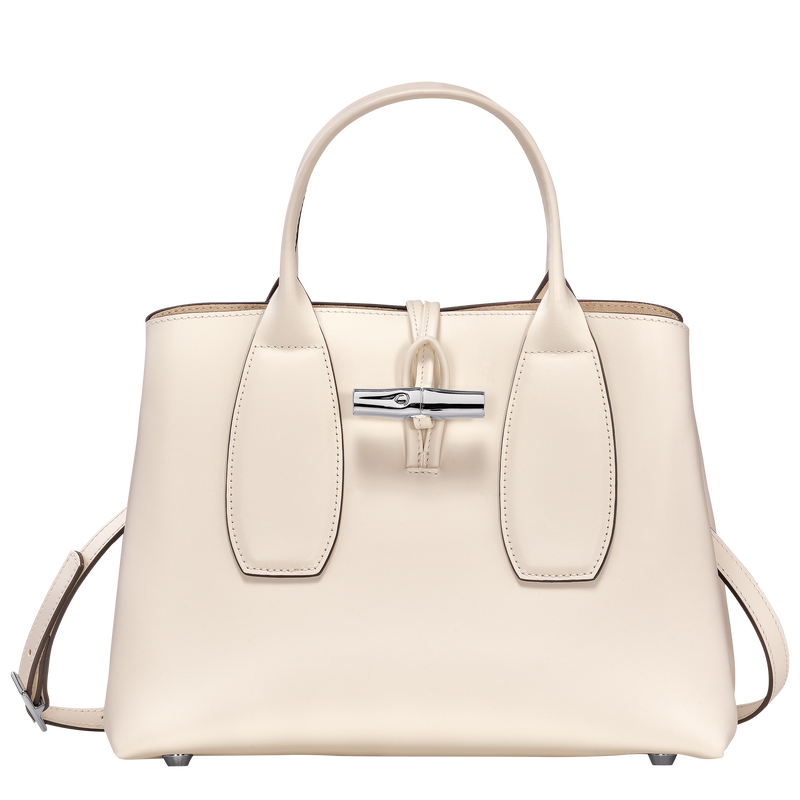 Longchamp white leather bag new arrivals