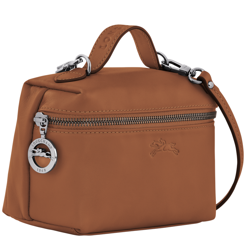 Le Pliage Xtra XS Vanity , Cognac - Leather  - View 3 of 5