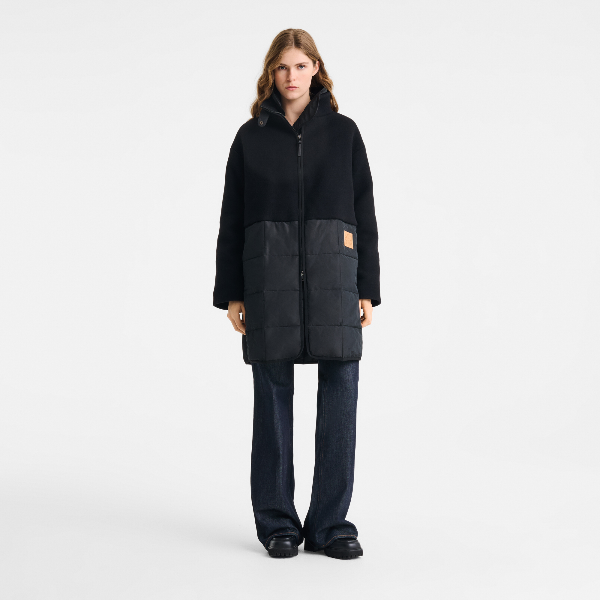 null Coat, Black/Caramel