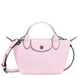 Le Pliage Xtra 手提包 XS , 玫瑰粉色 - 皮革