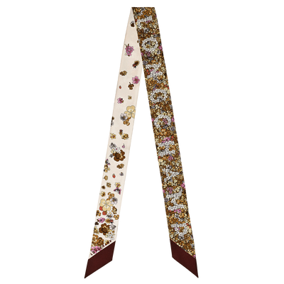Frise Fleurie Bandeau , Bordeauxrood - Zijde