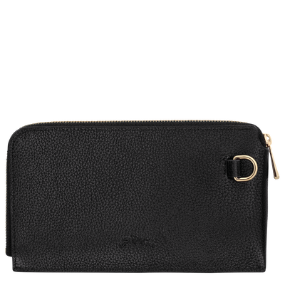 Le Foulonn&eacute; Pouch , Black - Leather