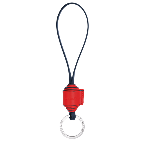 Fall/Winter 2023 Collection Key rings , Red/Navy - Leather - View 1 of  1