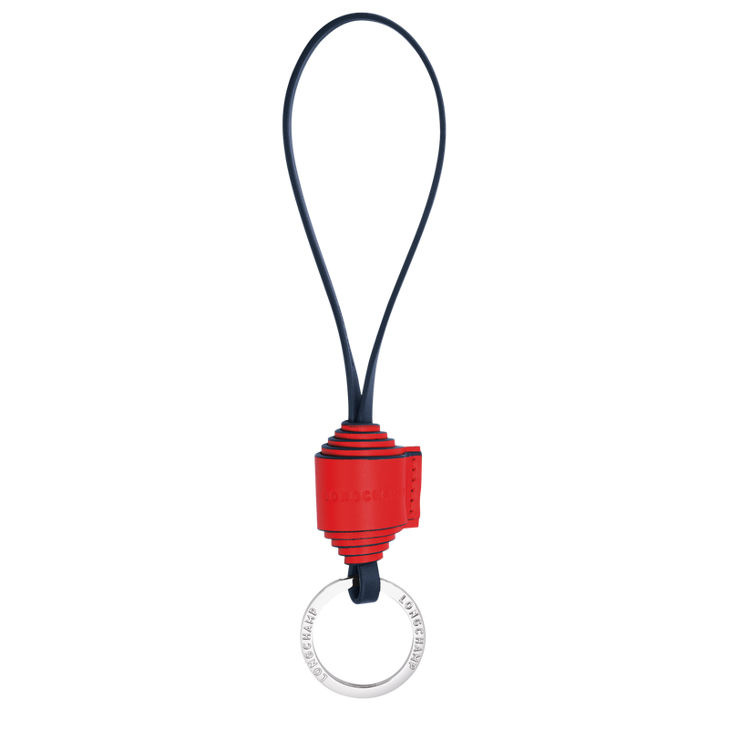 Fall/Winter 2023 Collection Key rings , Red/Navy - Leather  - View 1 of  1