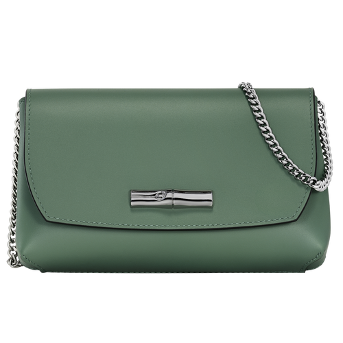 Le Roseau Clutch , Sage - Leather - View 1 of  4