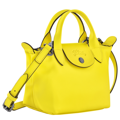Le Pliage Xtra XS Handbag , Lemon - Leather - View 3 of 6