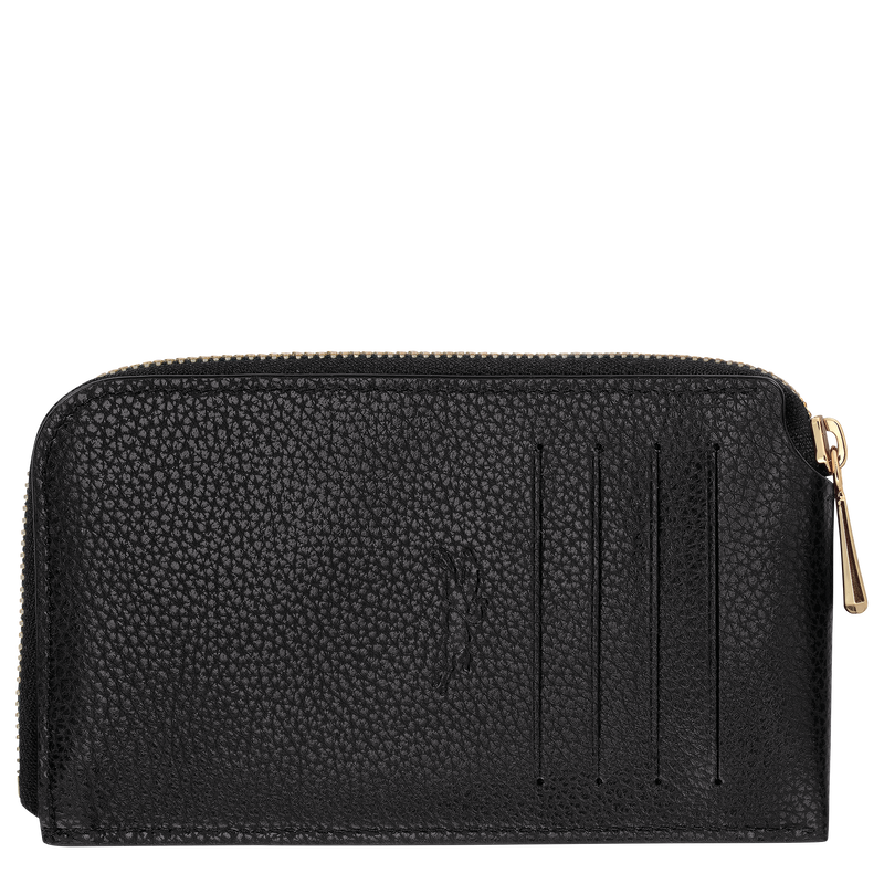 Le Foulonn&eacute; Card holder , Black - Leather  - View 2 of  2