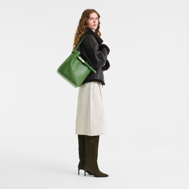 Le Smart Bolso de hombro L , Cuero - Matcha  - Vista 2 de 6