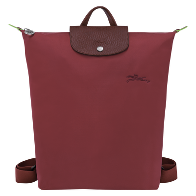 Le Pliage Green 後背包 M , 紅石榴色 - 帆布
