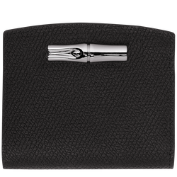 Brieftasche im Kompaktformat Roseau , Leder - Schwarz