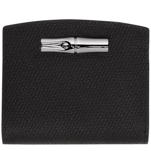 Brieftasche im Kompaktformat Le Roseau , Leder - Schwarz - Ansicht 1 von 4
