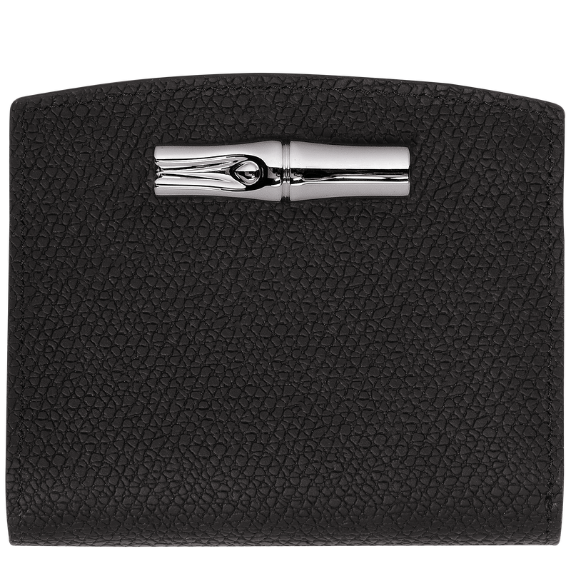 Le Roseau Wallet , Black - Leather  - View 1 of 4