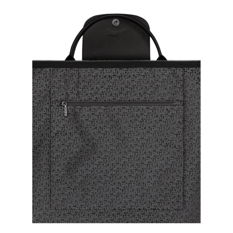 Sac de voyage L Le Pliage Xtra , Cuir - Noir  - Vue 5 de 6