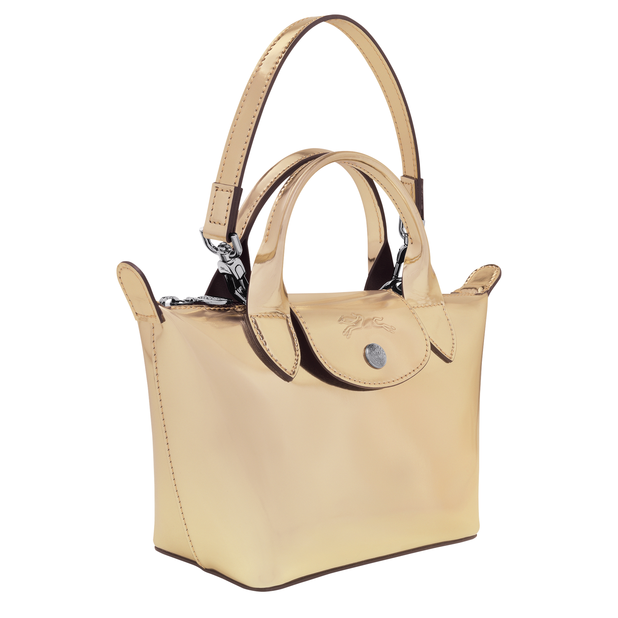 gold handle bag