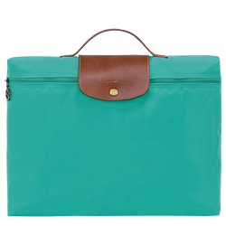 Le Pliage 原創系列 公事包 S , 綠松石色 - 再生帆布