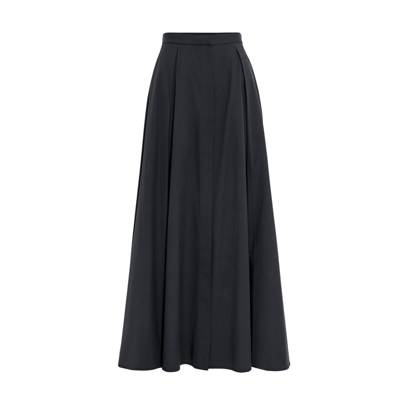 Mini-gonna , Popeline - Nero  - View 1 of  5