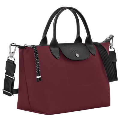 Sac &agrave; main S Le Pliage Energy , Toile recycl&eacute;e - Bordeaux