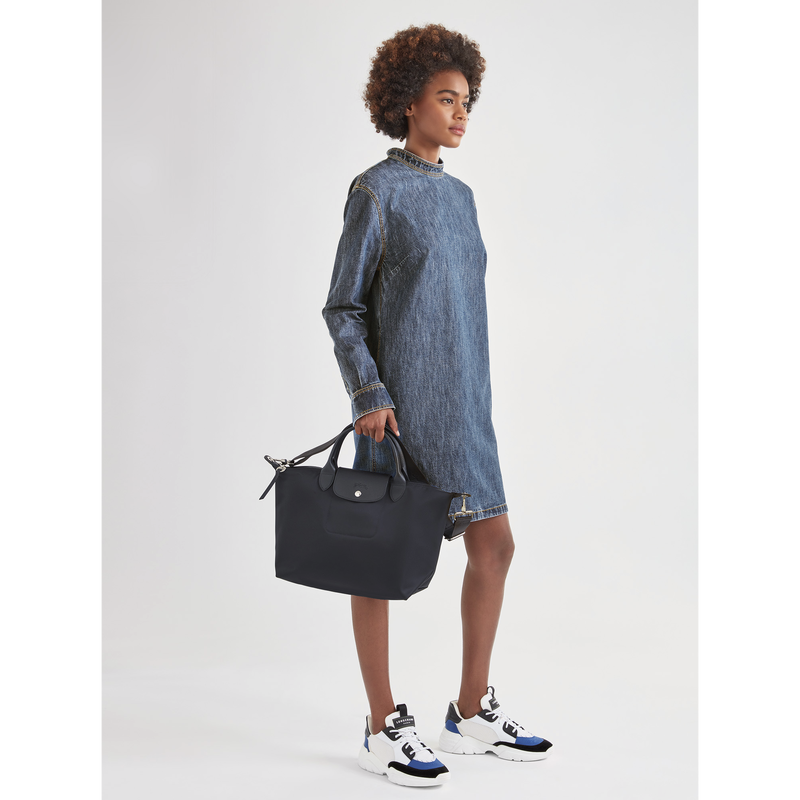 Top handle bag M Le Pliage Néo Black/Ebony (L1515598001) Longchamp AU