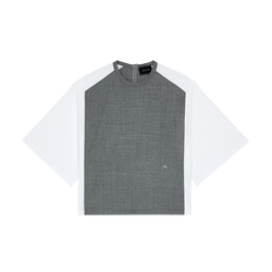 Top , Flanela - Cinzento