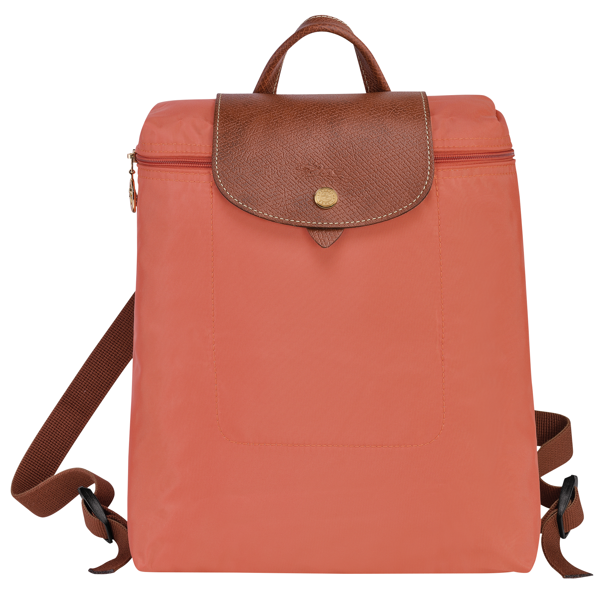 orange longchamp backpack