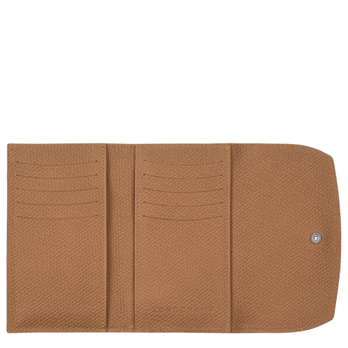 Brieftasche im Kompaktformat Le Roseau , Leder - Naturel - Ansicht 2 von 3