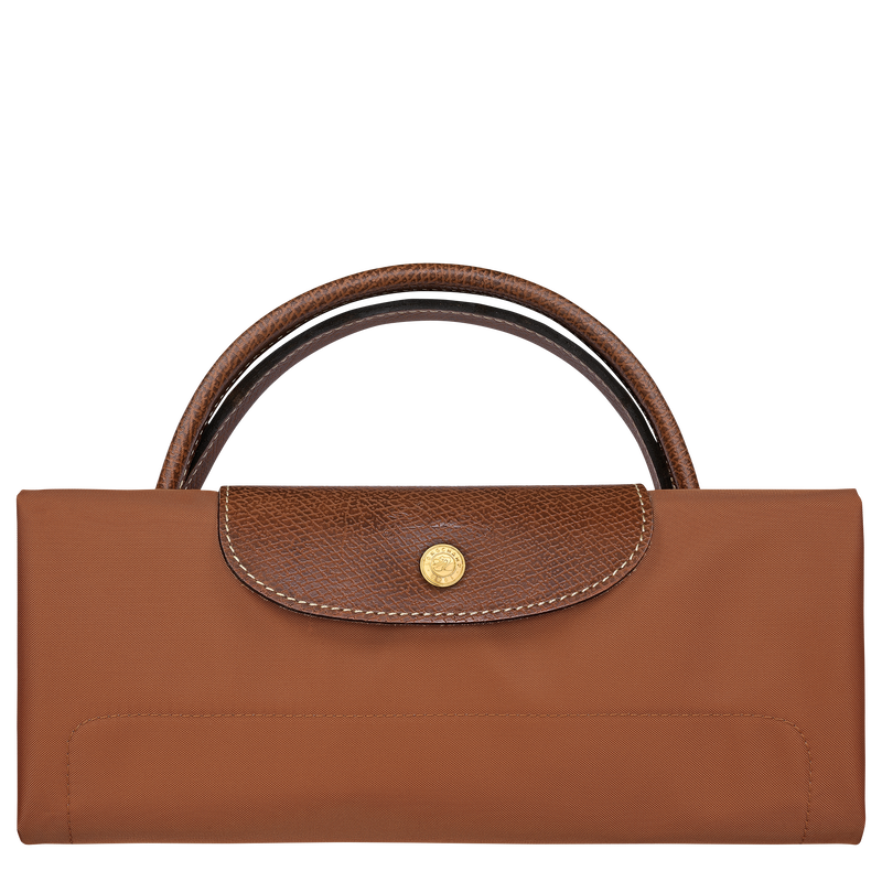 Le Pliage Original L Travel bag , Cognac - Recycled canvas  - View 7 of 7