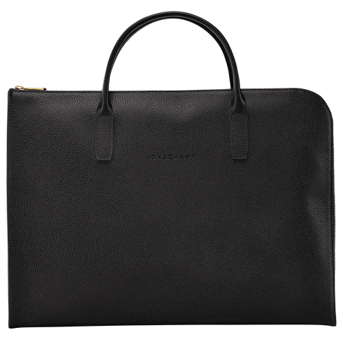 Le Foulonné S Briefcase , Black - Leather - View 1 of 5