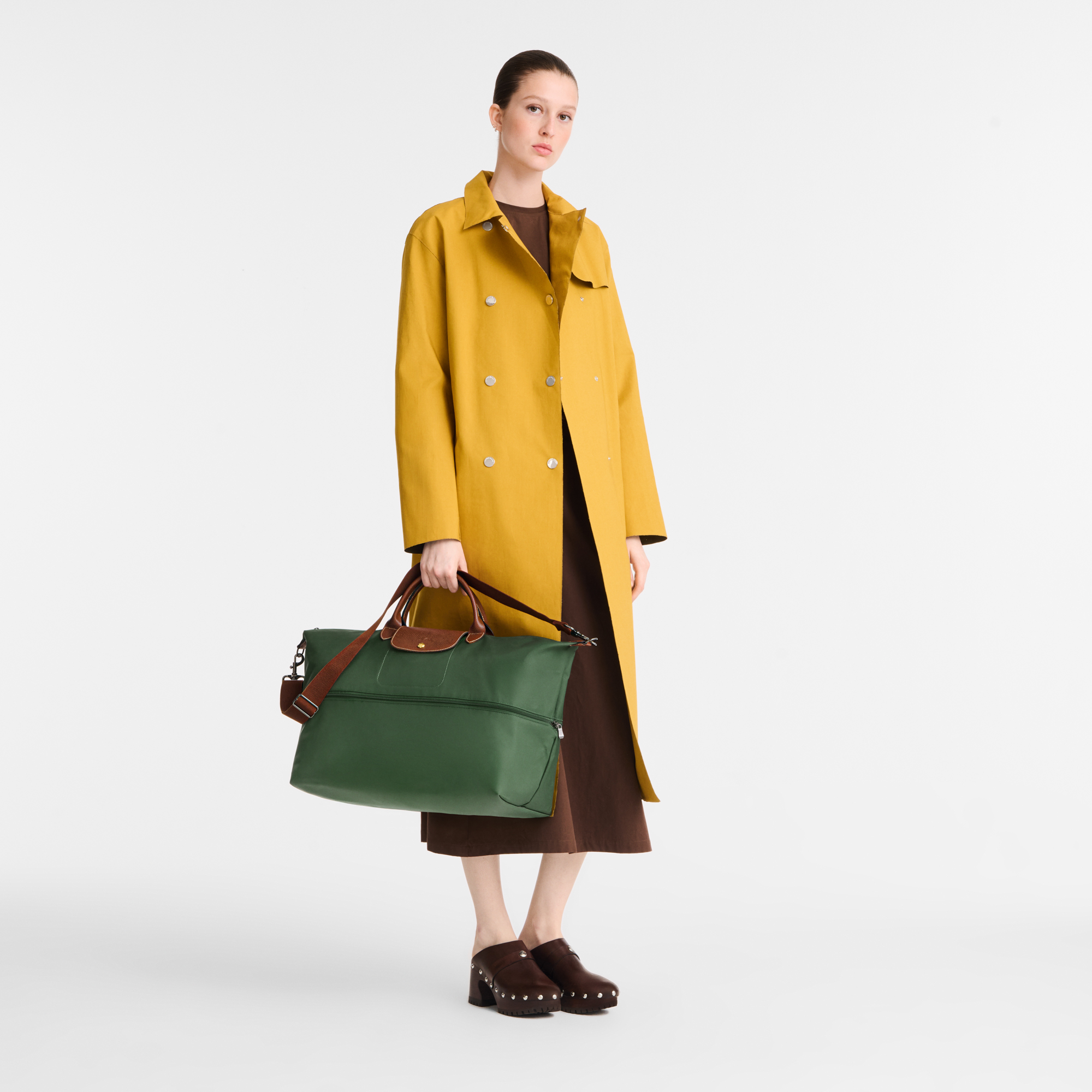 Travel bag expandable, British Green - View 3 of 
        3 - zoom in Le Pliage Original Travel bag expandable, British Green
