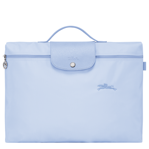 Le Pliage Green S Briefcase , Sky Blue - Recycled canvas - View 1 of 6