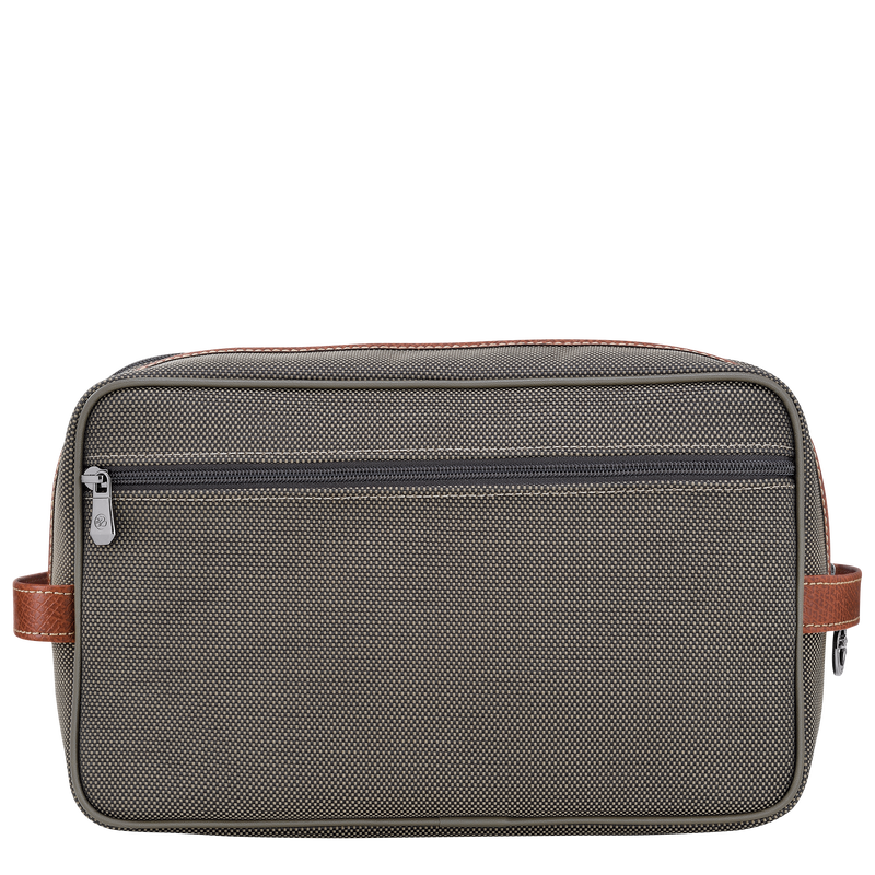 Boxford Toiletry case , Brown - Recycled canvas  - View 3 of  5