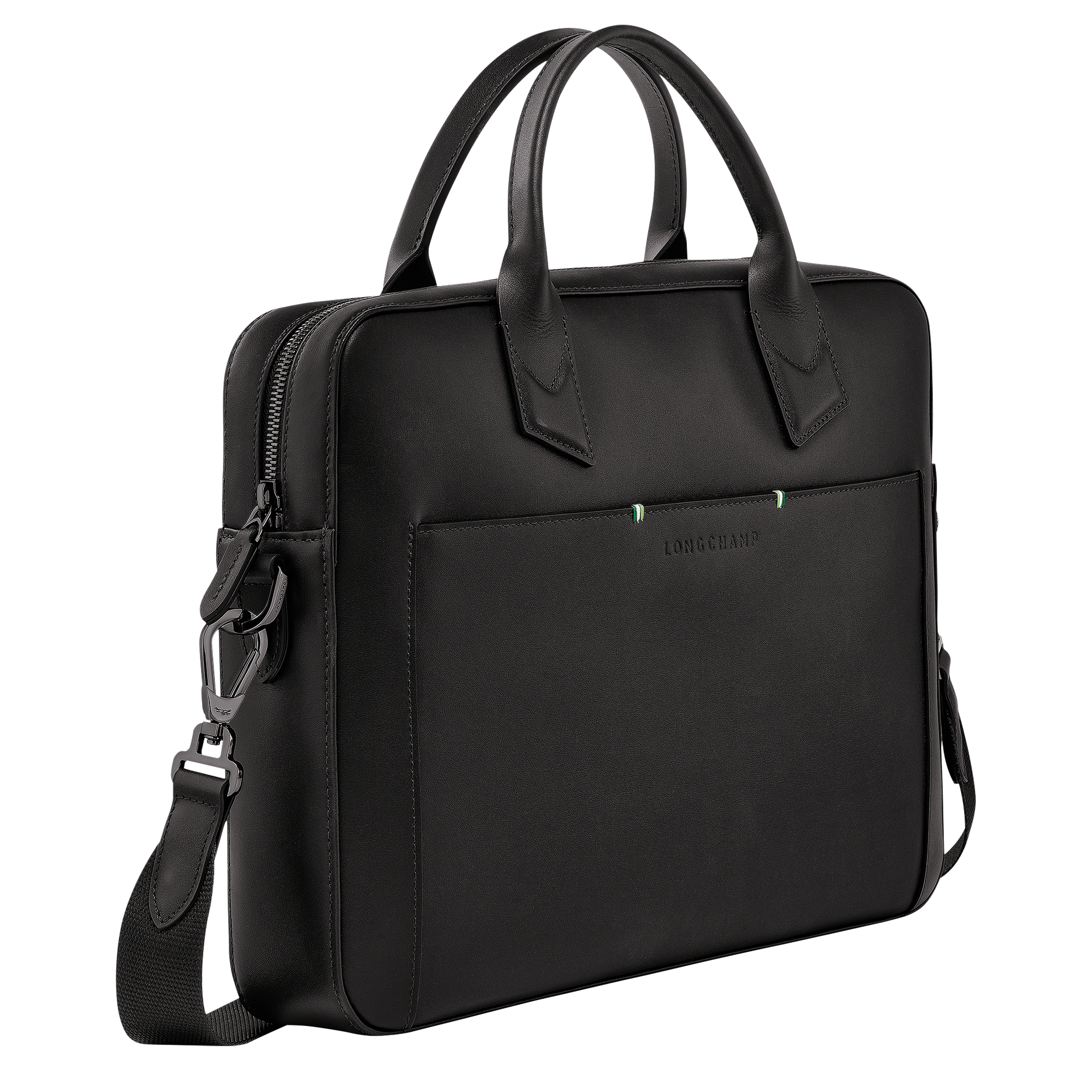 Longchamp sur Seine Briefcase Black - Leather | Longchamp US Longchamp sur Seine Briefcase Black - Leather | Longchamp US