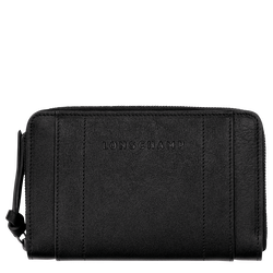 Longchamp 3D 錢包 , 黑色 - 皮革