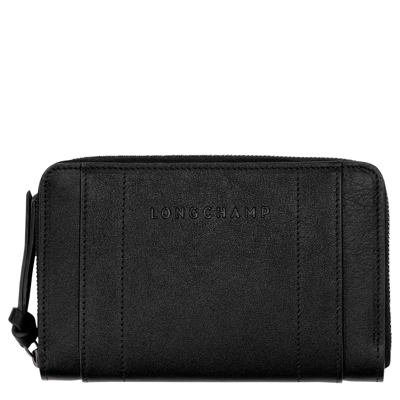 Longchamp 3D Wallet , Black - Leather  - View 1 of  4