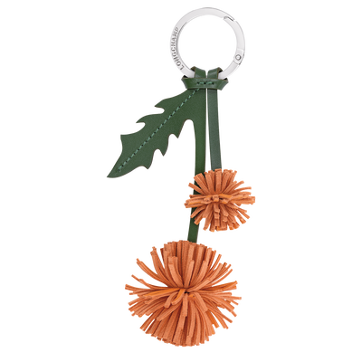 Porte-cl&eacute;s , Cuir - Orange